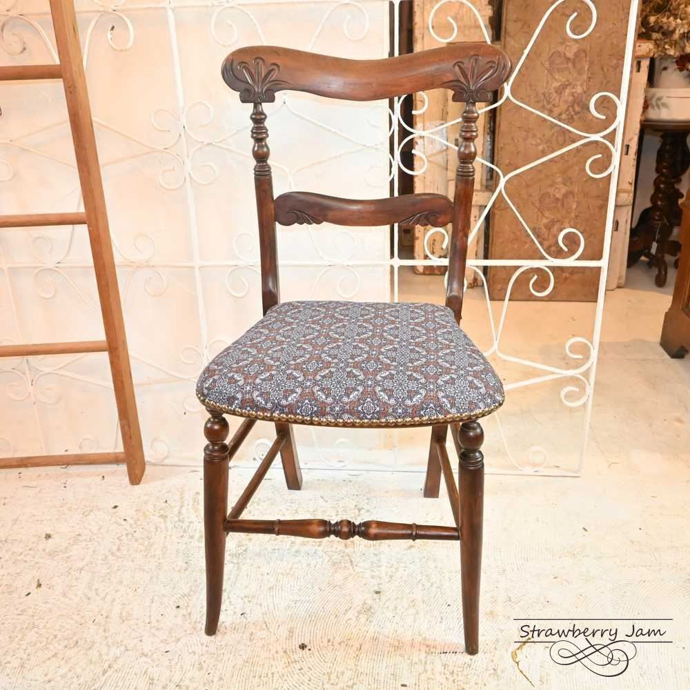 L3705-245 英国アンティーク サロンチェア ヴィクトリアン アンティークチェア キッチンチェア チェア ダイニングチェア マホガニーイギリス