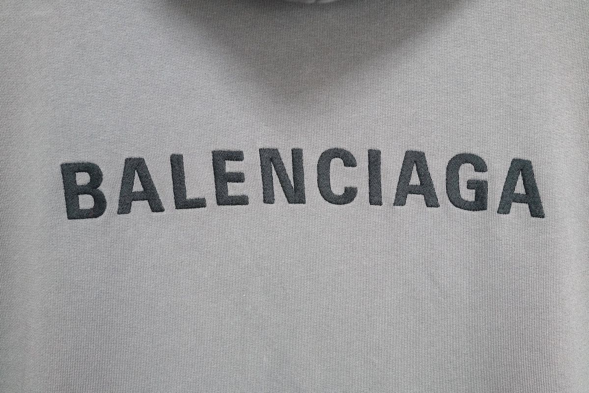 BALENCIAGA バレンシアガ 刺繍ロゴ プルオーバー パーカー