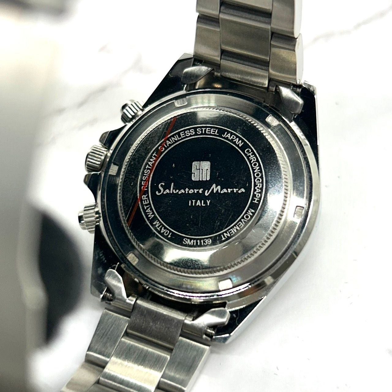 電池交換済】サルバトーレマーラ 腕時計 メンズ SM11139 クロノグラフ