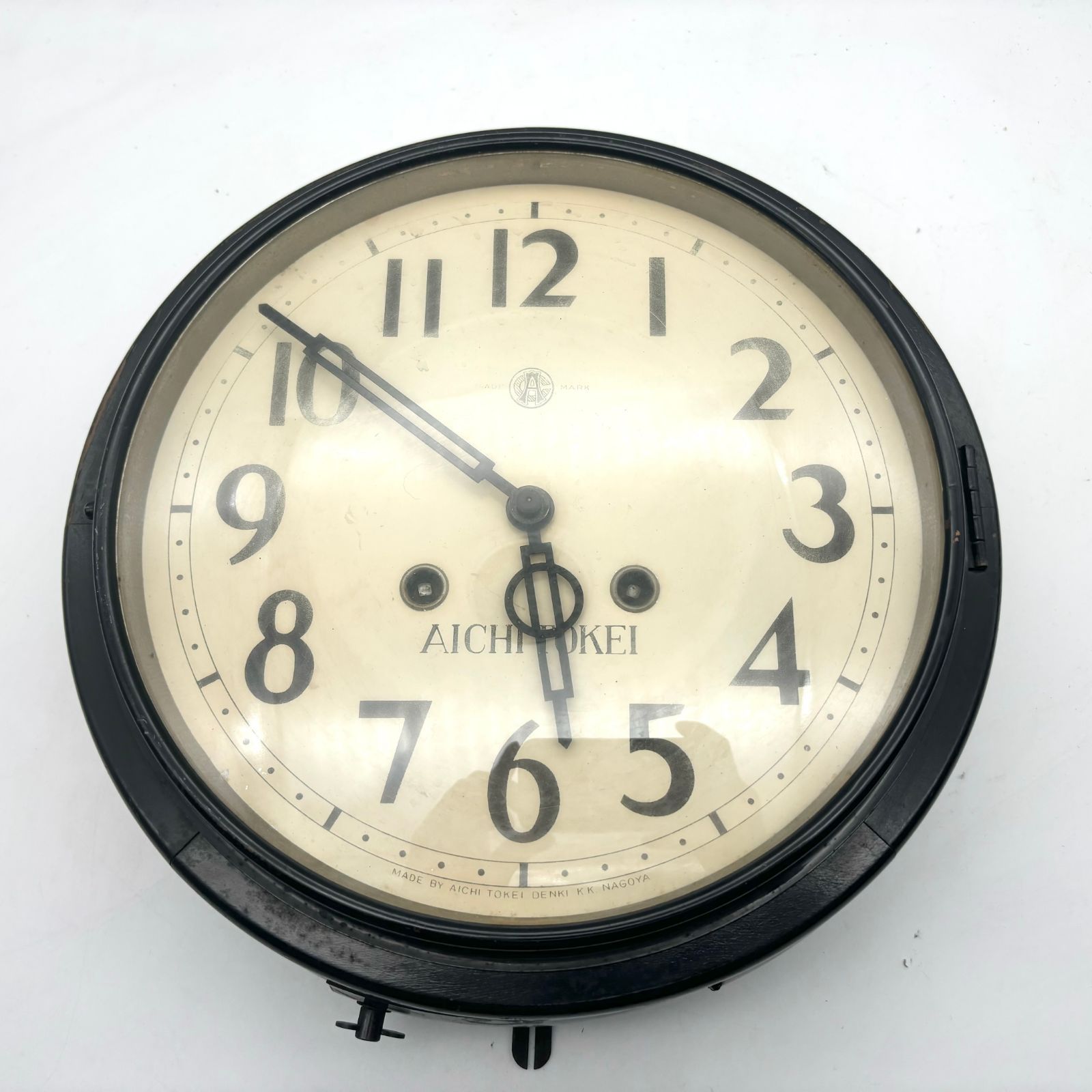 現状品】AICHITOKEI 壁掛け時計 ネジ巻き時計 アンティーク レトロ