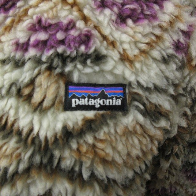 パタゴニア Patagonia レトロX フリースカーディガン ボアジャケット フリース 総柄 ロゴ 刺繍 マルチカラー S 0209 IBO47