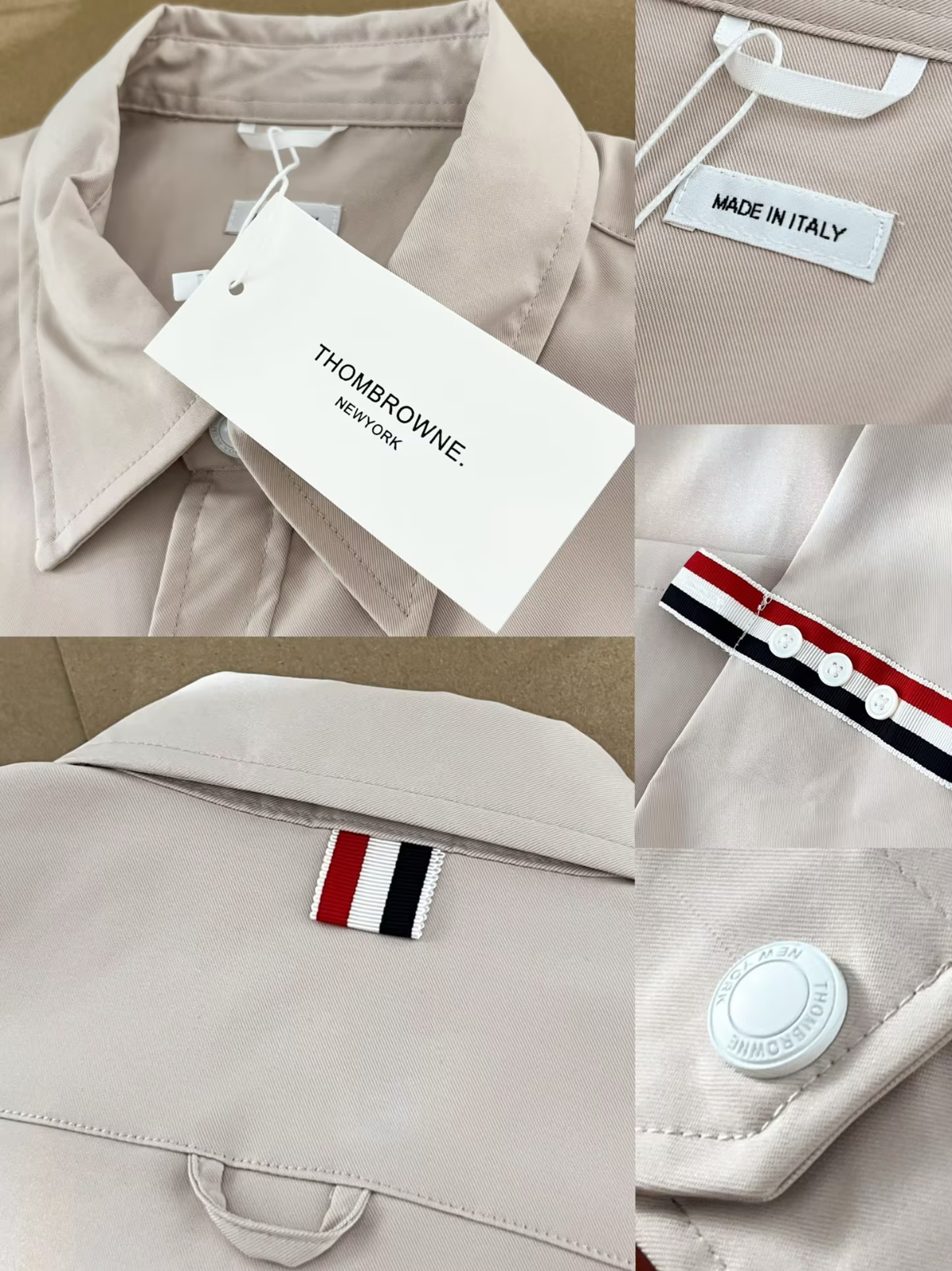 THOM BROWNE ナイロン ジャケットシャツ