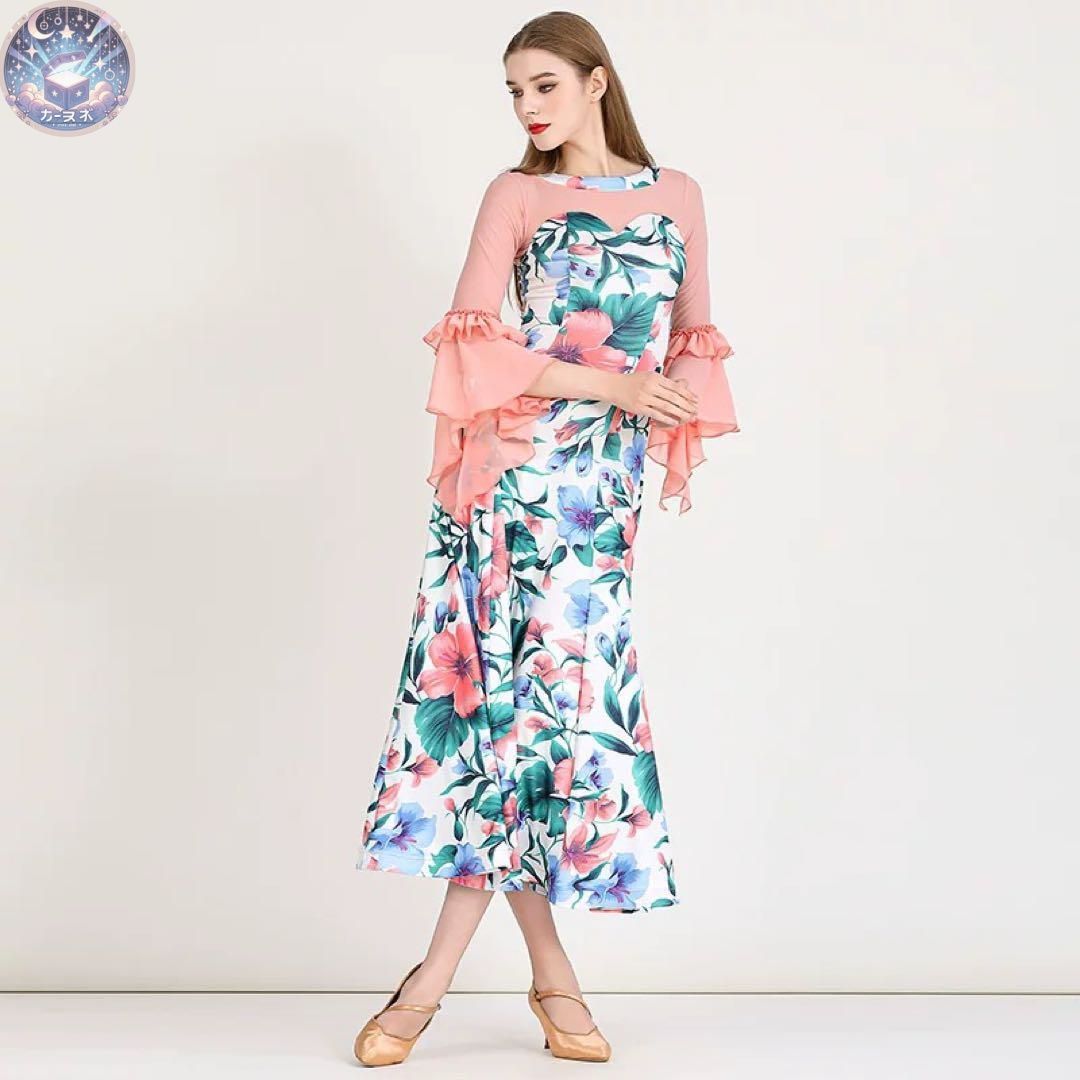 新品未使用 スタンダードダンス向け練習着ワンピース ダンスパーティー