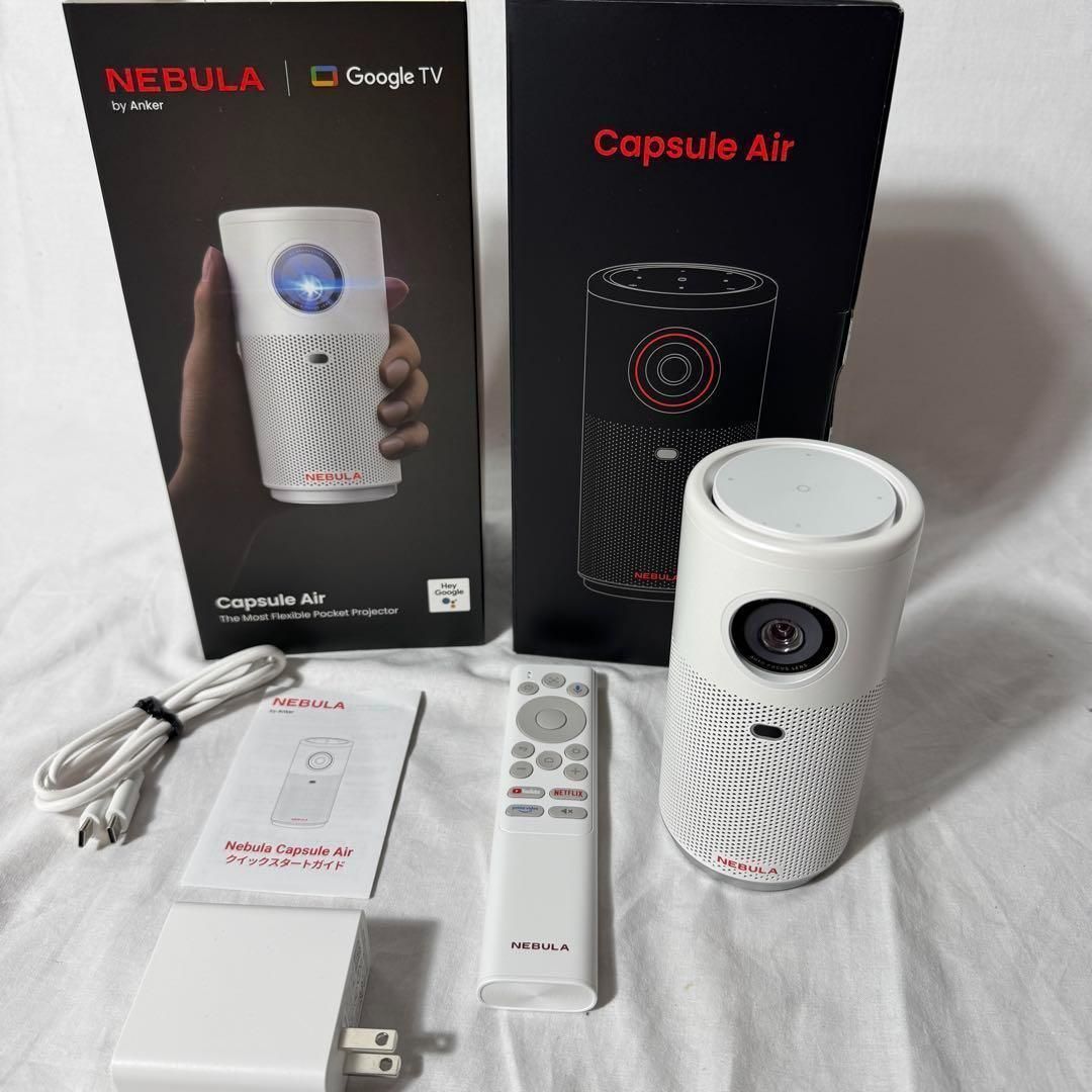 即 OK Anker Capsule Air ホームプロジェクター 通電動作良好 YouTube再生 済み