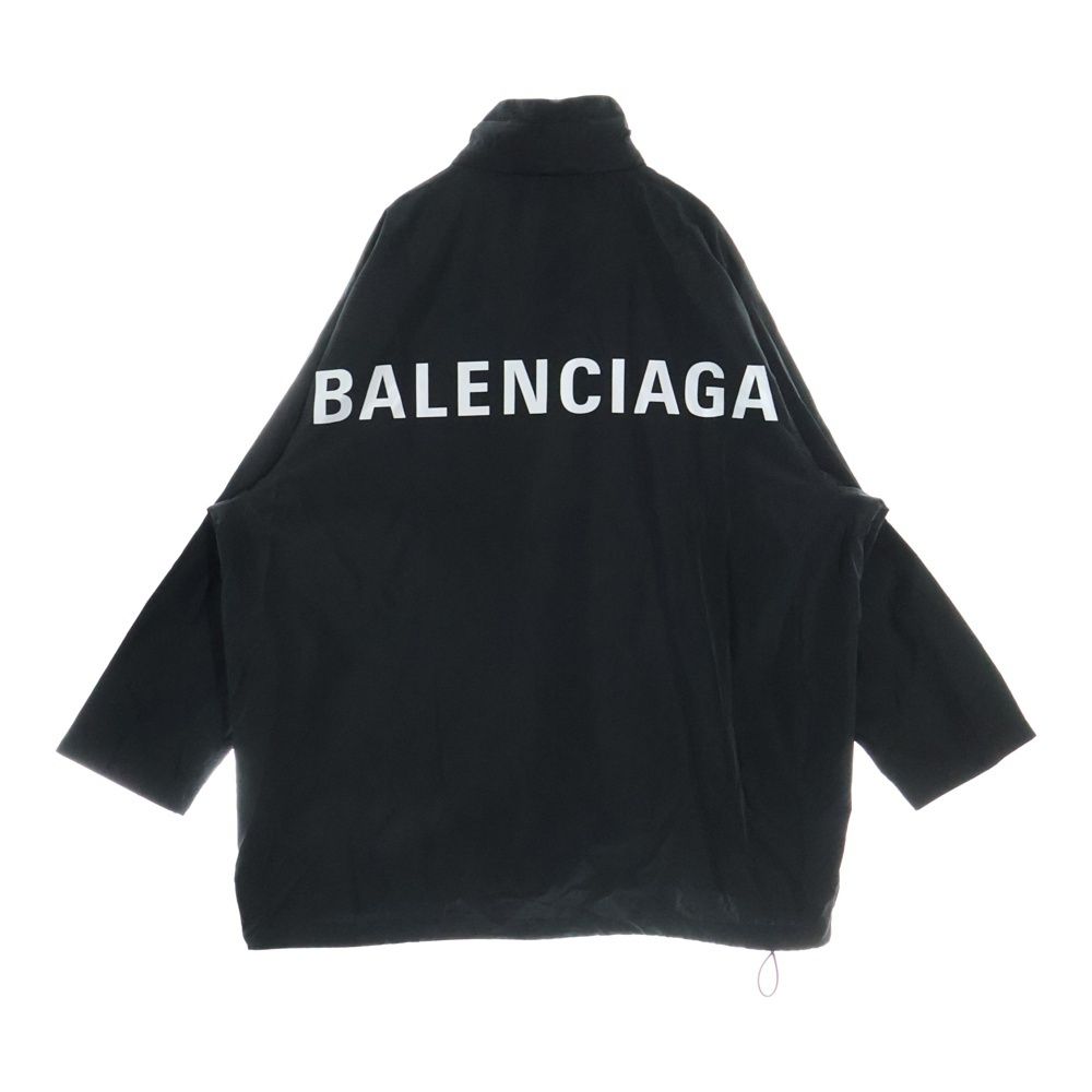 バレンシアガ バックロゴナイロンジャケット ブラック BALENCIAGA バレンシアガ バックロゴジャケット - メルカリ
