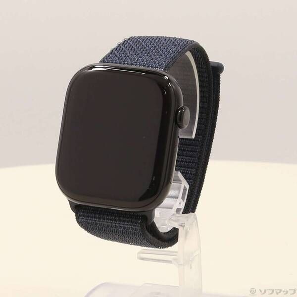 〔 品〕 Apple Watch Series 10 GPS 46mm ジェットブラックアルミニウムケース インクスポーツループ 377