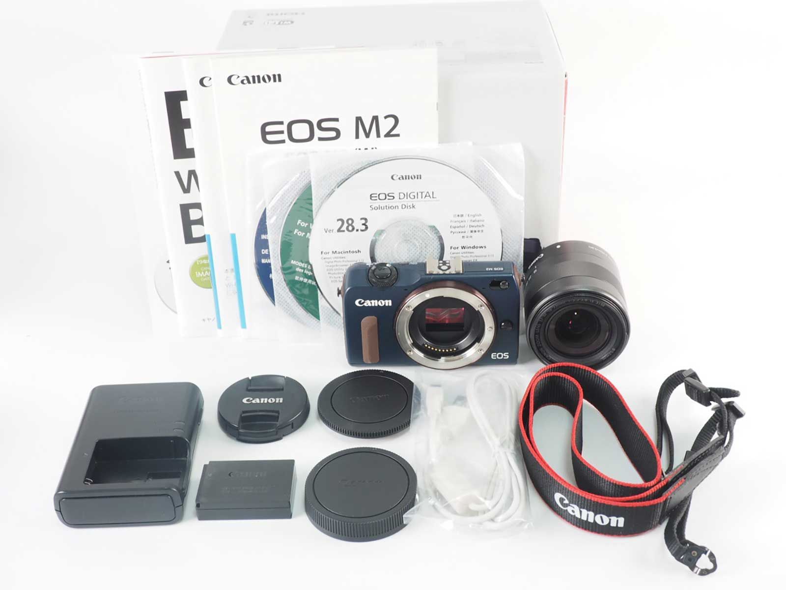 キャノン Canon EOS M2 18.0MP Mirrorless Digital Camera Blue