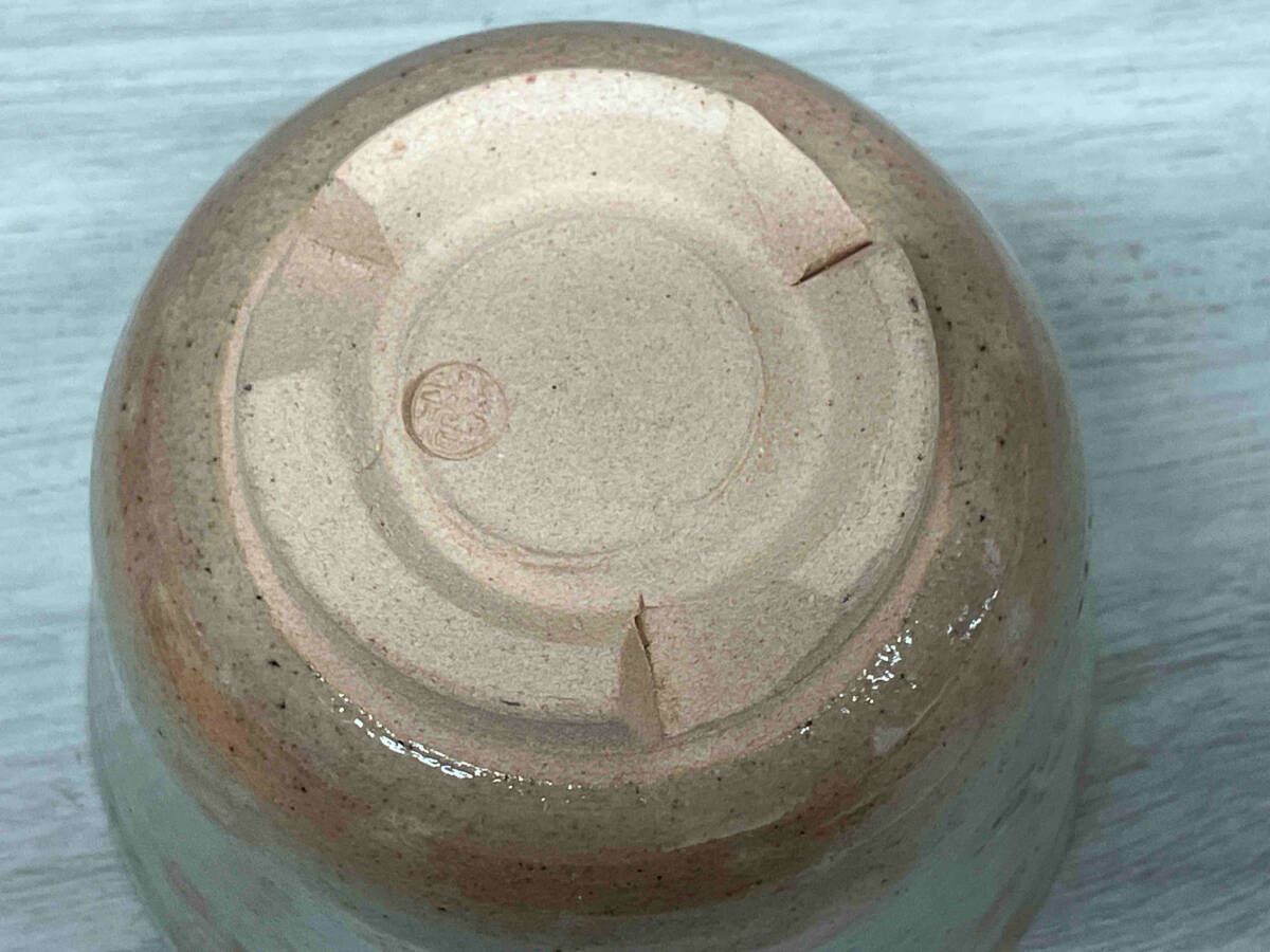 立鶴 筒茶碗