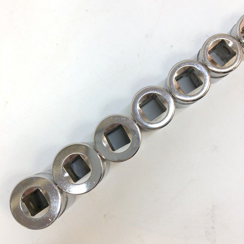 Snap-on スナップオン FDX シャローソケットセット 212YFSMY 3|8 9.5mm 6角12個セット トレー付 △ DW3471