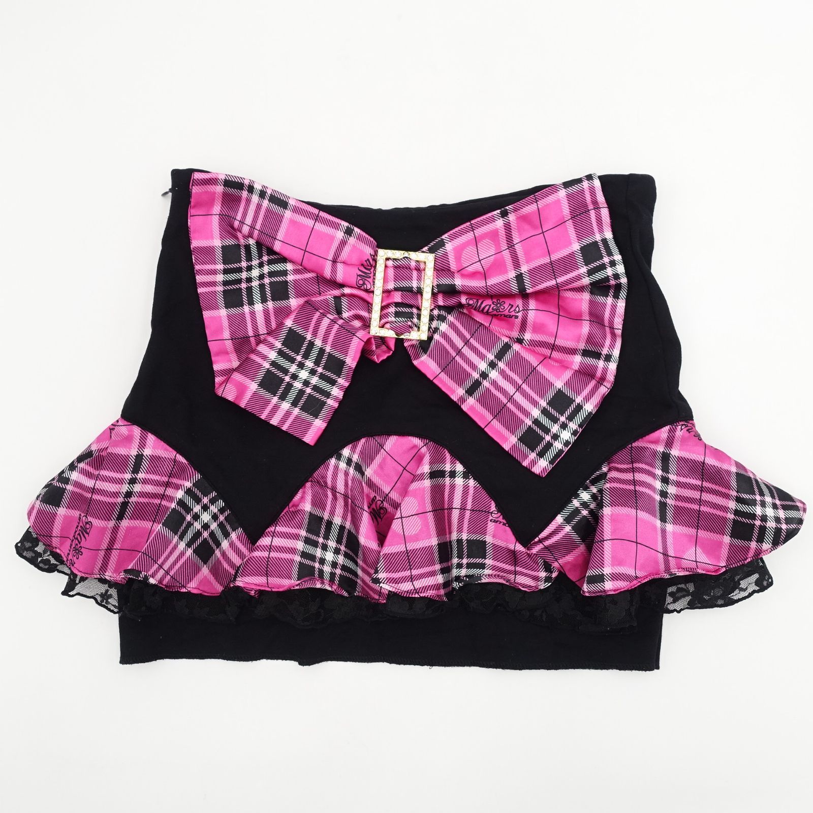 希少 MA＊RS マーズのピンク チェック柄 ミニスカート 希少 MA＊RS マーズのピンク チェック柄 ミニスカート