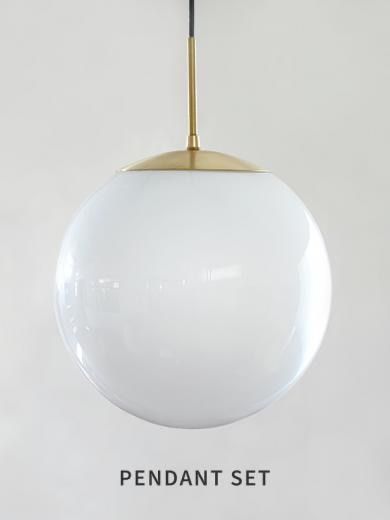 LOSKA pendant light L white 電球なし