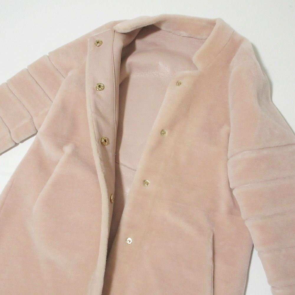 美品 BIRTHDAY BASH バースデーバッシュ DREAMIN PINK BOA COAT ロング 