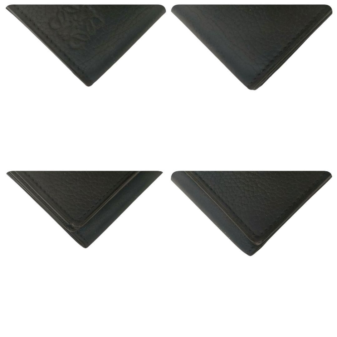 ロエベ 三つ折り財布 トライフォールドウォレット ネイビー ソフト