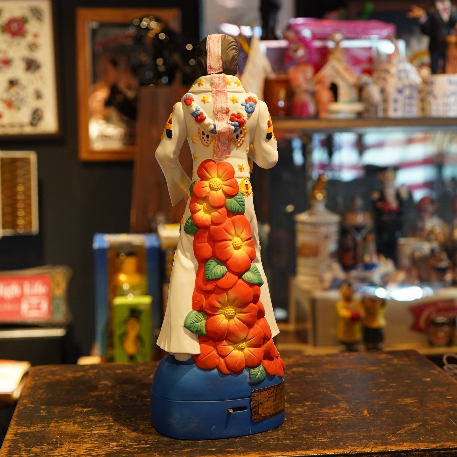 エルビス・プレスリー１９７７年製 1977年製 Elvis Presley デカンタボトル with Music Box ウイスキー