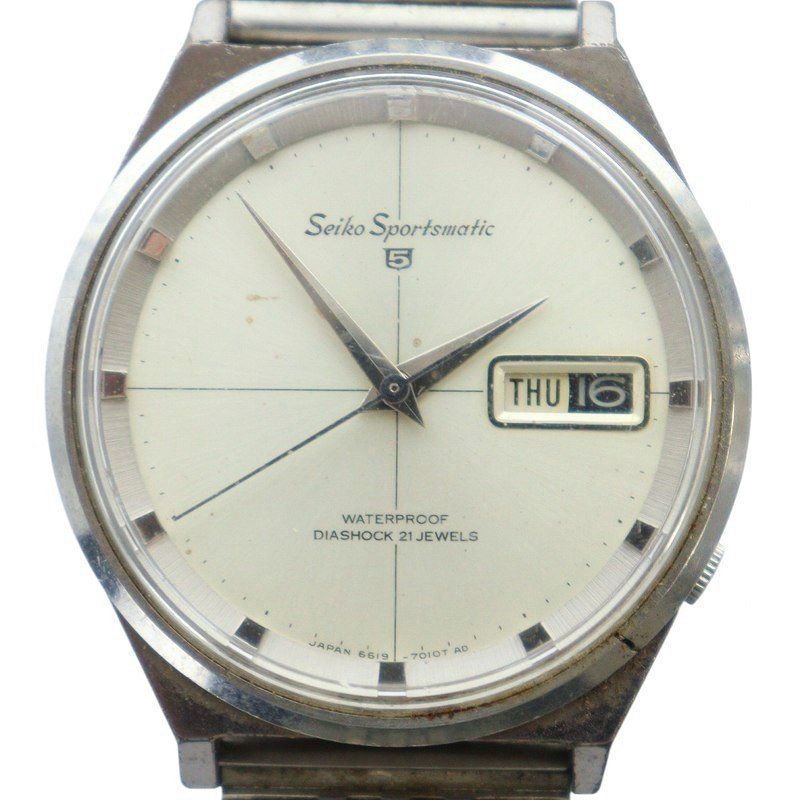 SEIKO5Sportsmatic Deluxe 7619-9060 イルカ裏蓋 SEIKO5Sportsmatic