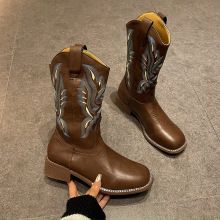 ウェスタンミッドカーフブーツ ライディングブーツ