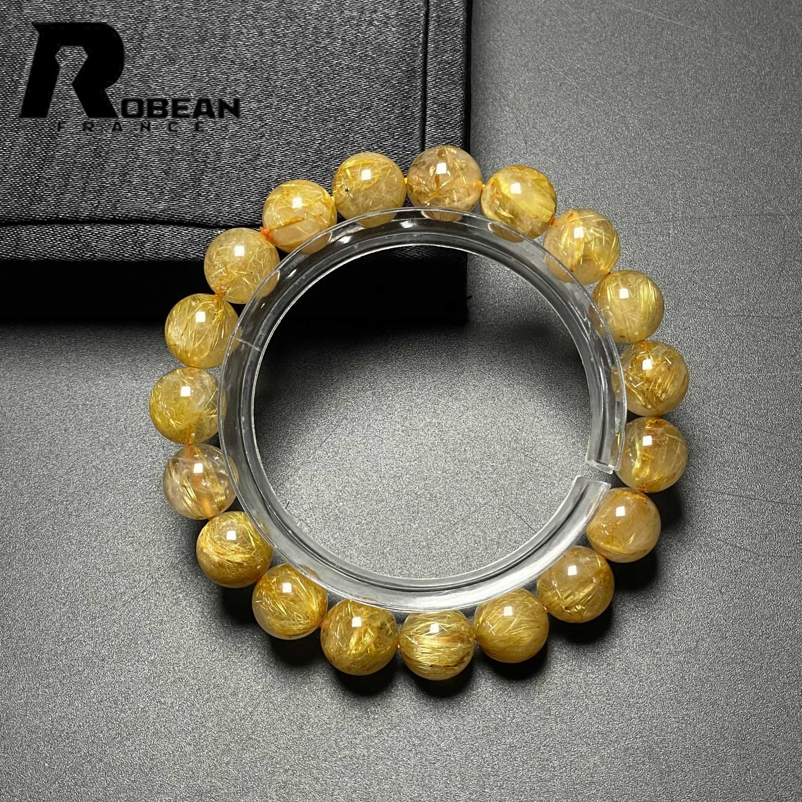 高級 EU製 定価13万円☆ROBEAN・極!極満針ルチルクォーツ☆