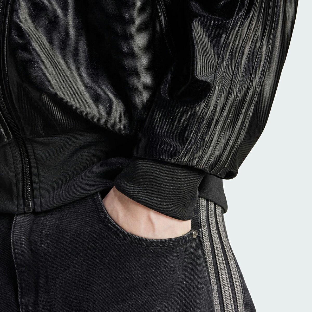 アディダス ファイヤーバード メタリック トラックトップ