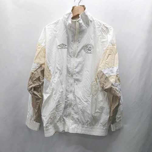 Θ UMBRO アンブロ マウジーとコラボ 長袖 トラックジャケット サイズF ベージュ系 レディース E 1502200000518