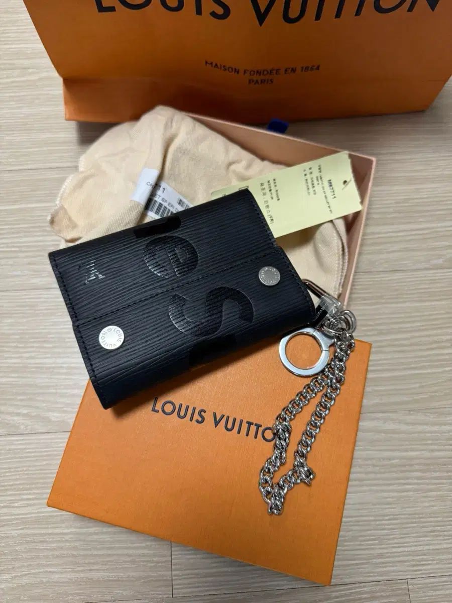 Supreme シュプリーム x Louis Vuitton ルイヴィトン チェーン ウォレット ブラック