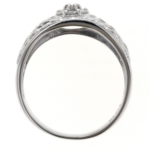 Pt900 プラチナ リング ダイヤモンド 1.00ct 3列 3連 ストレート 