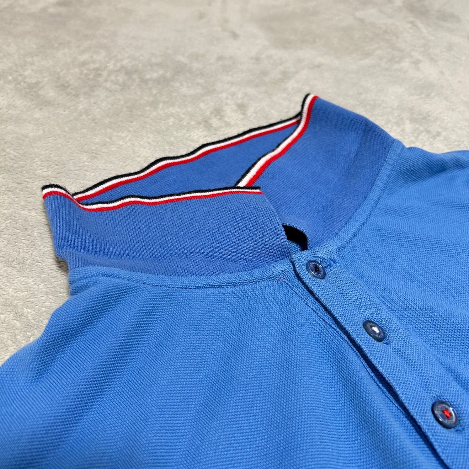 美品 MONCLER モンクレール ポロシャツ トリコロールライン 半袖