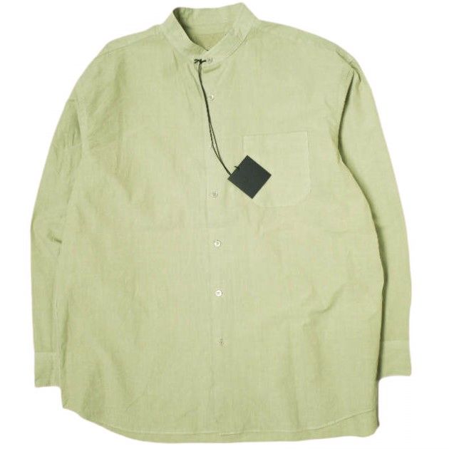 yoko sakamoto ヨーコサカモト 25SS BAND COLLAR SHIRT バンド シャツ YS-25SS-64 L MINT GREEN 長袖 トップス g21147