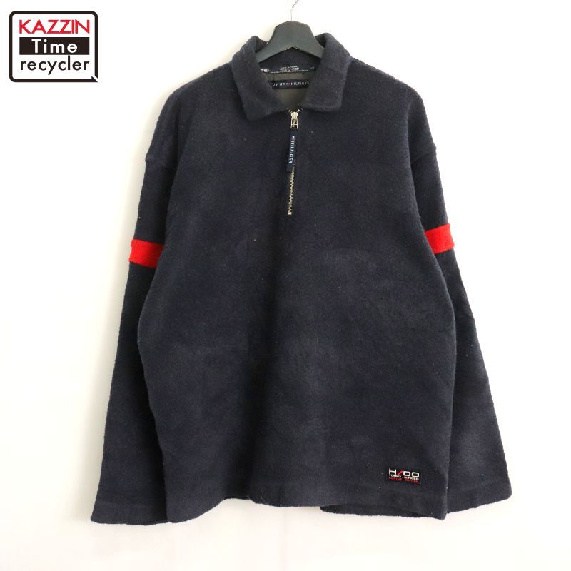 ＴＯＭＭＹ　ＨＩＦＩＧＥＲ　トミーヒルフィガー　90ｓ　ハーフジップフリース 90s vintage TOMMY HILFIGER ハーフジップ フリースジャケット