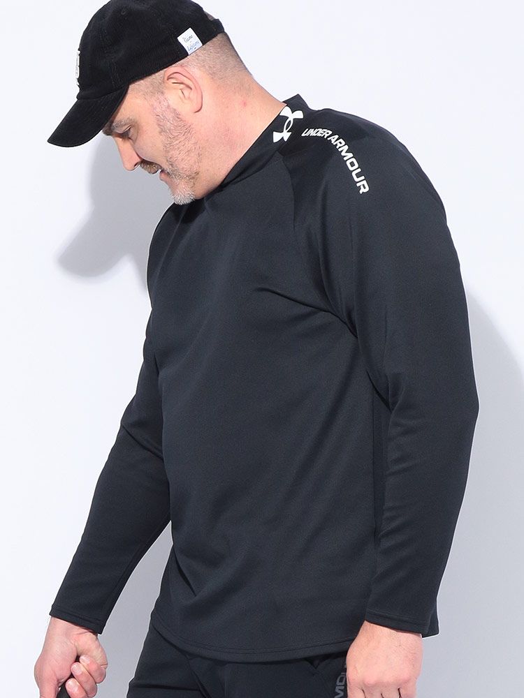 UNDER ARMOUR アンダーアーマー LOOSE GOLF 4WAYストレッチ UVカット ドライブ アーマーニット モックネック 長袖Tシャツ