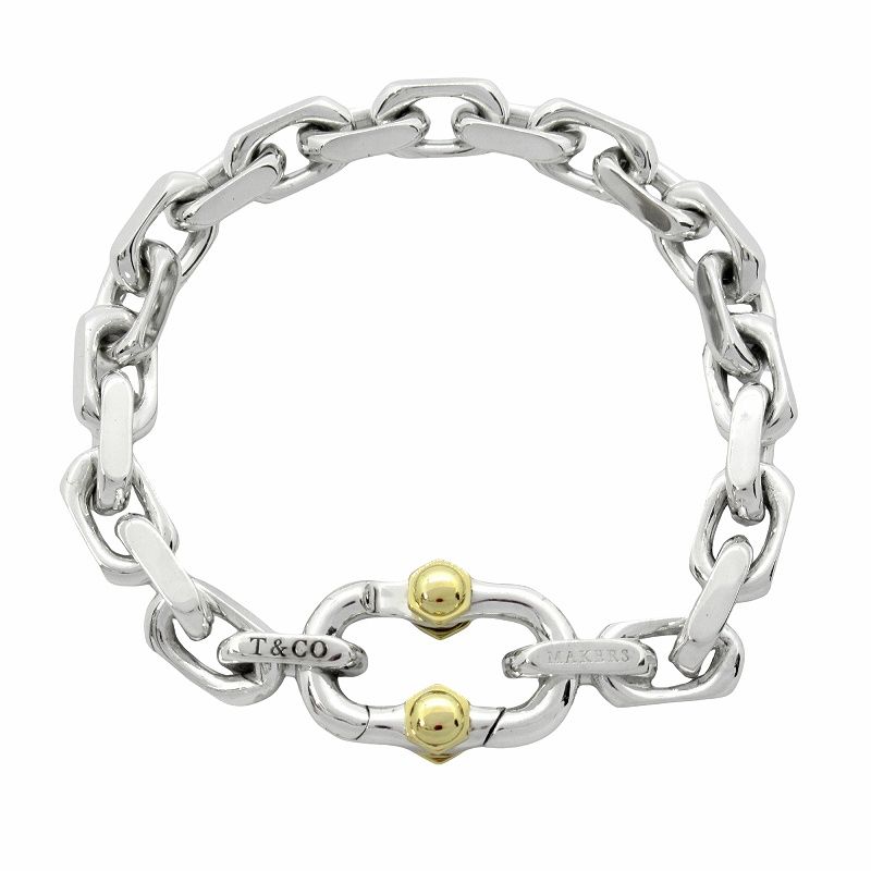 極美品 ティファニー メイカーズ 1837 バングル ブレスレット 925 楽天市場】【中古】 Tiffany ＆ Co. ティファニー ブレスレット