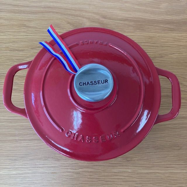 65】<<新品未使用>>シャスール ラウンドキャセロール 18cm レッド  
