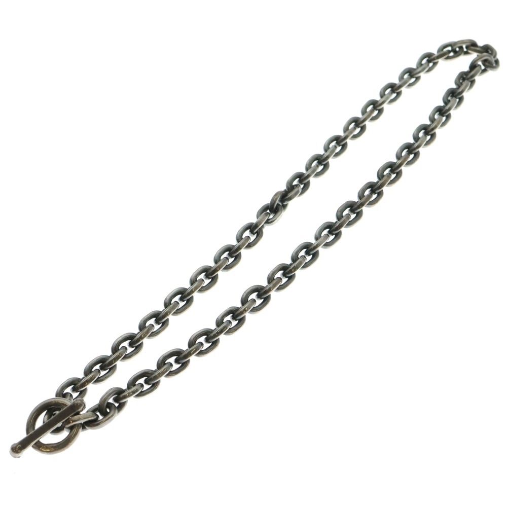 Gaboratory Gabor ガボラトリー ガボール HALF CAST CHAIN - HALF T-BAR NECKLACE ハーフキャストチェーン ハーフTバーネックレス シルバー