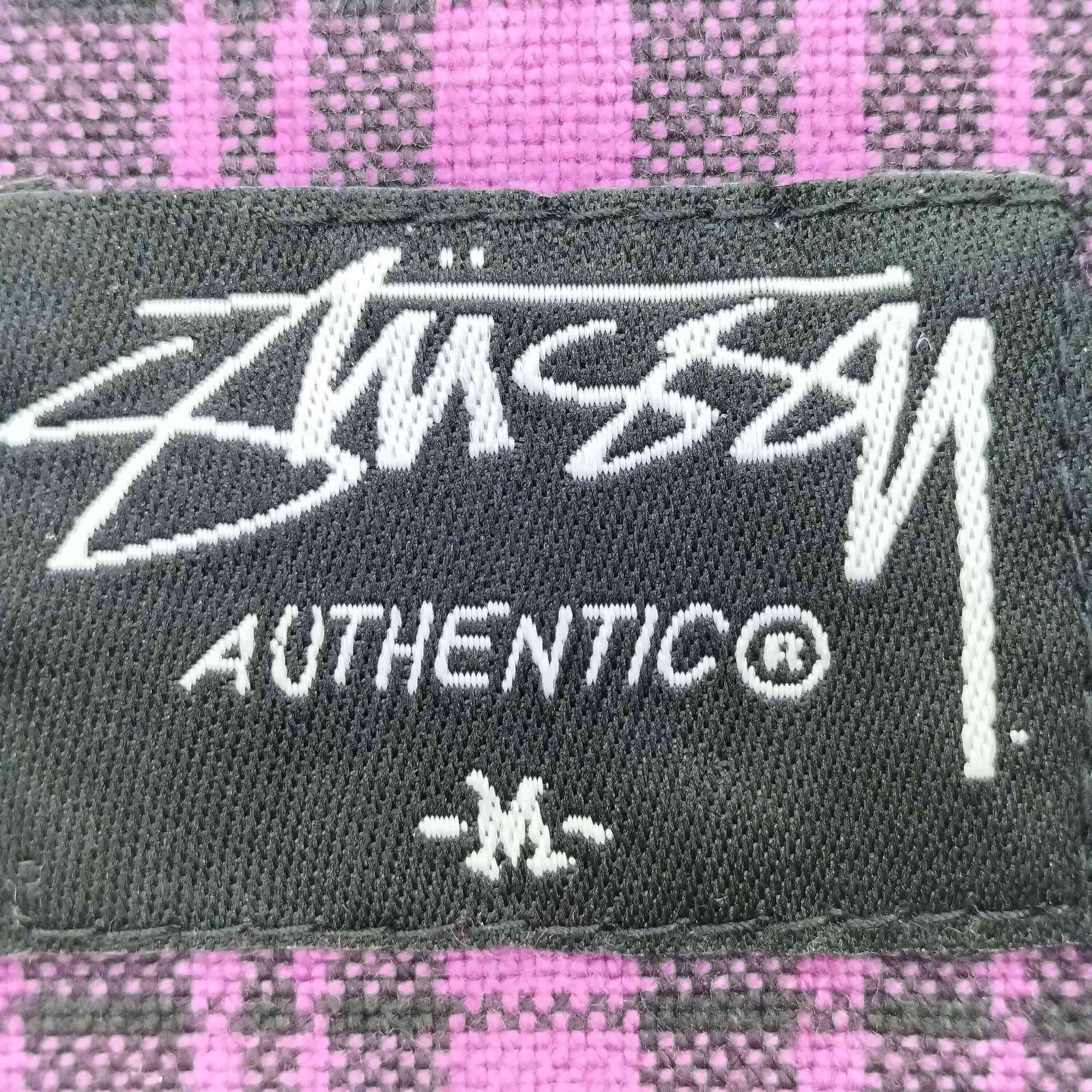 ステューシー Stussy 00s AUTHENTIC オープンカラー チェック