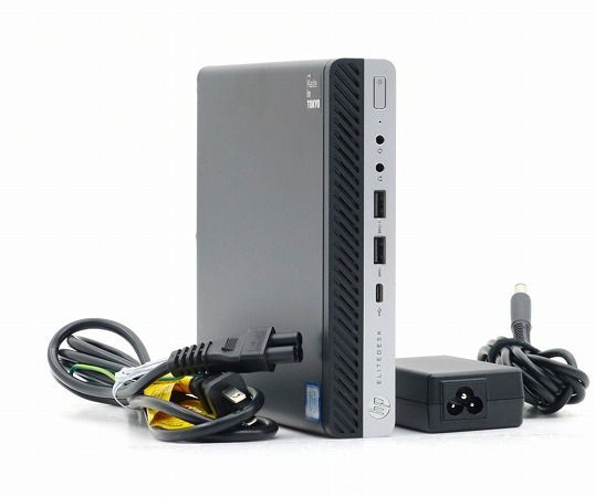 hp EliteDesk 800 G5 DM Core i3-9100T 3.10GHz 8GB 256GB(新品NVMe SSD) DisplayPort x2/アナログRGB出力 Windows11 Pro 64bit 中古