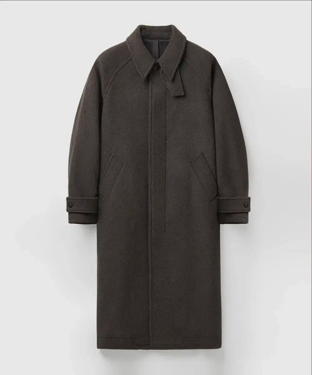 coor ベルらん カシミア ブレンド バルマカーン コート シンダーグレー Lサイズ