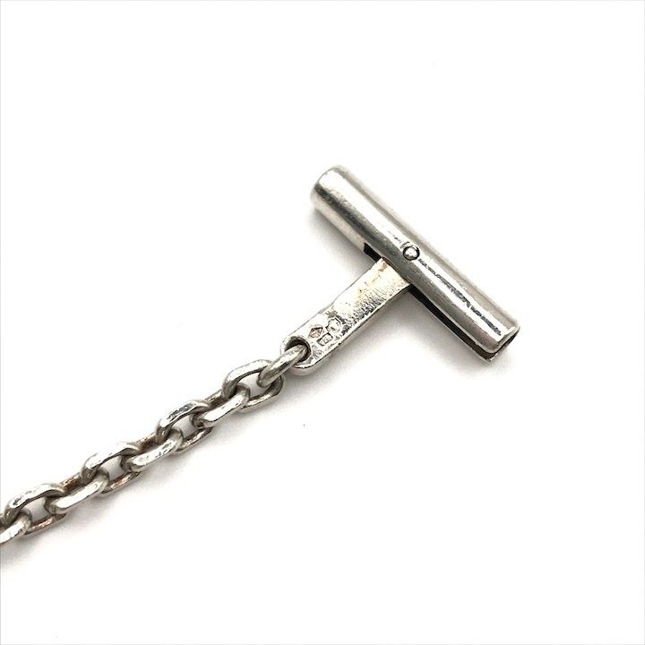 良品 HERMES エルメス セリエ SV925 バッグ チャーム キーリング