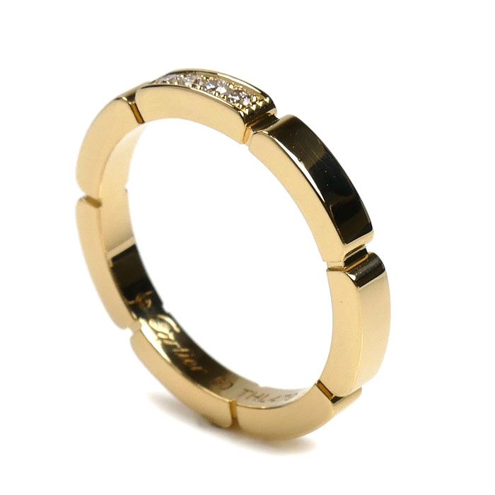 Cartier ゴールド バングルリング 3本セット Cartier カルティエ 貴金属・宝石 スリーバングル 3連 ダイヤモンド WG