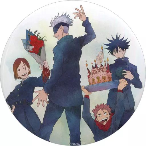 中古】バッジ・ピンズ 集合 五条悟BIRTHDAY デカ缶バッジ 「呪術