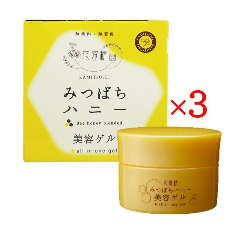 花蜜精 みつばちハニー 美容ゲル 100g 3個セット オールインワン 美容液 フェニックス ジェル美容液 スパチュラ付