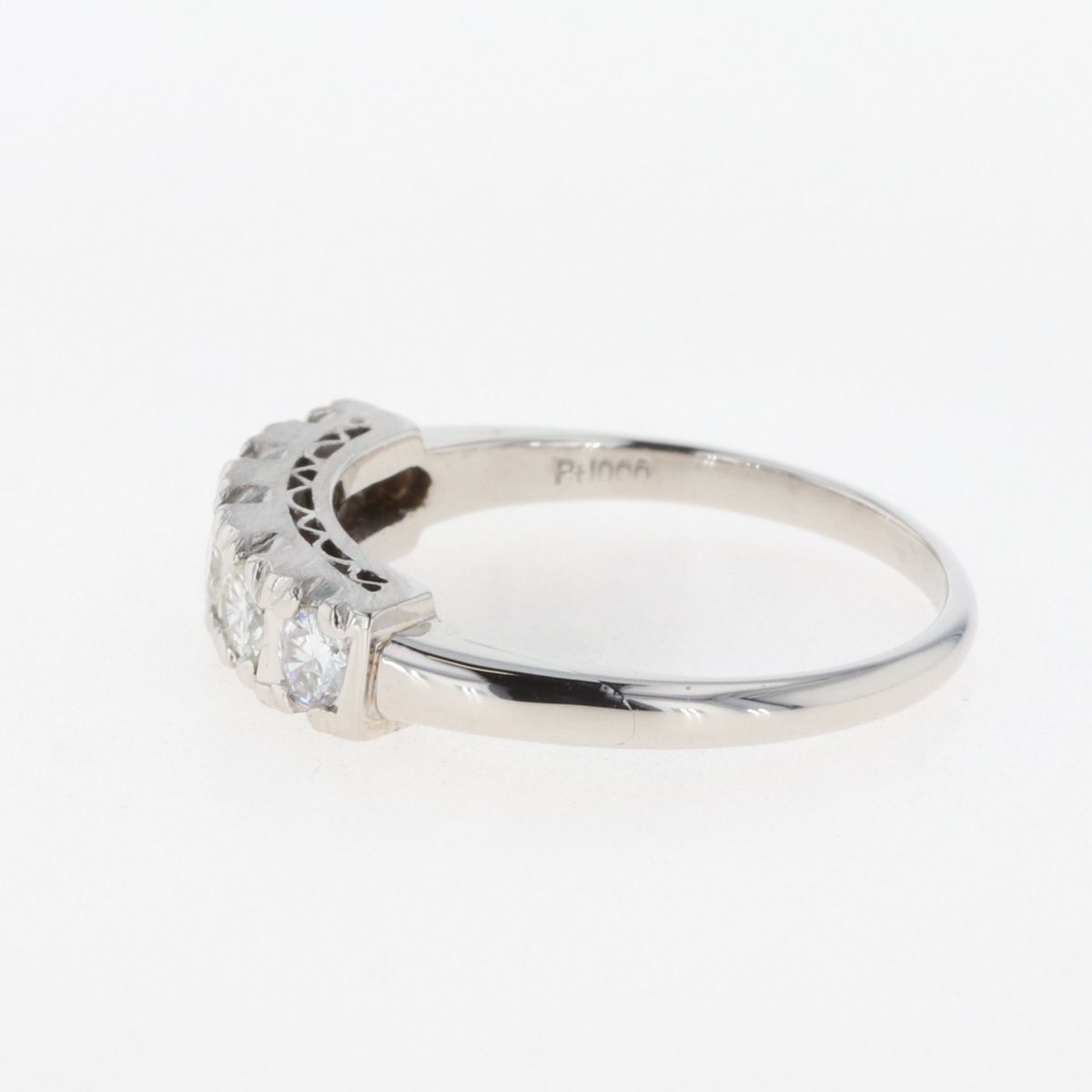 メレダイヤ デザインリング プラチナ 指輪 リング 11号 ダイヤモンド Pt999 レディース 【中古】 - メルカリ
