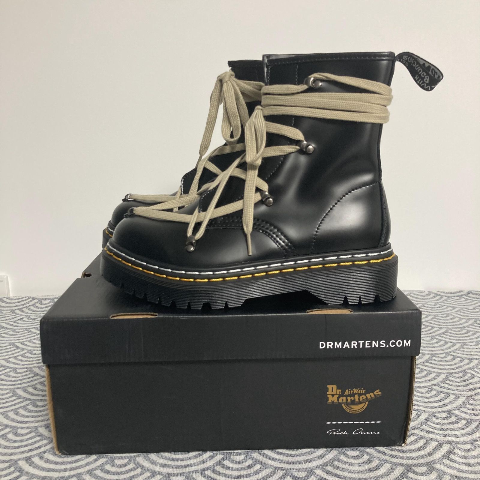 ドクターマーチン Rick Owens x Dr. Martens ブーツ レディース/メンズ 箱付 男女兼用 - メルカリ