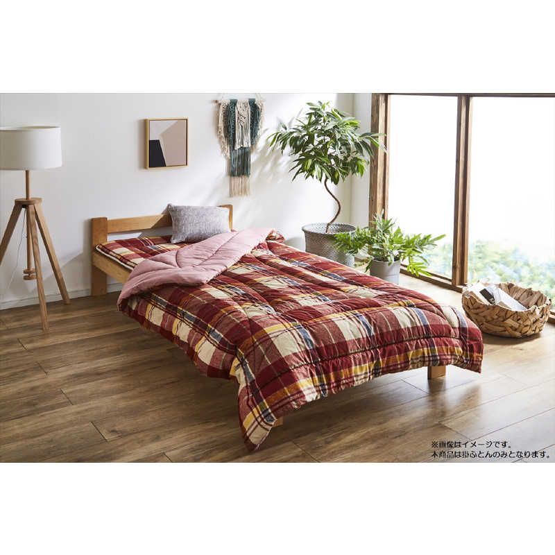 送料無料 ♥ 未開梱 イケヒコ 防ダニ掛布団 ソフィア ダブルサイズ 190×210cm|レッド