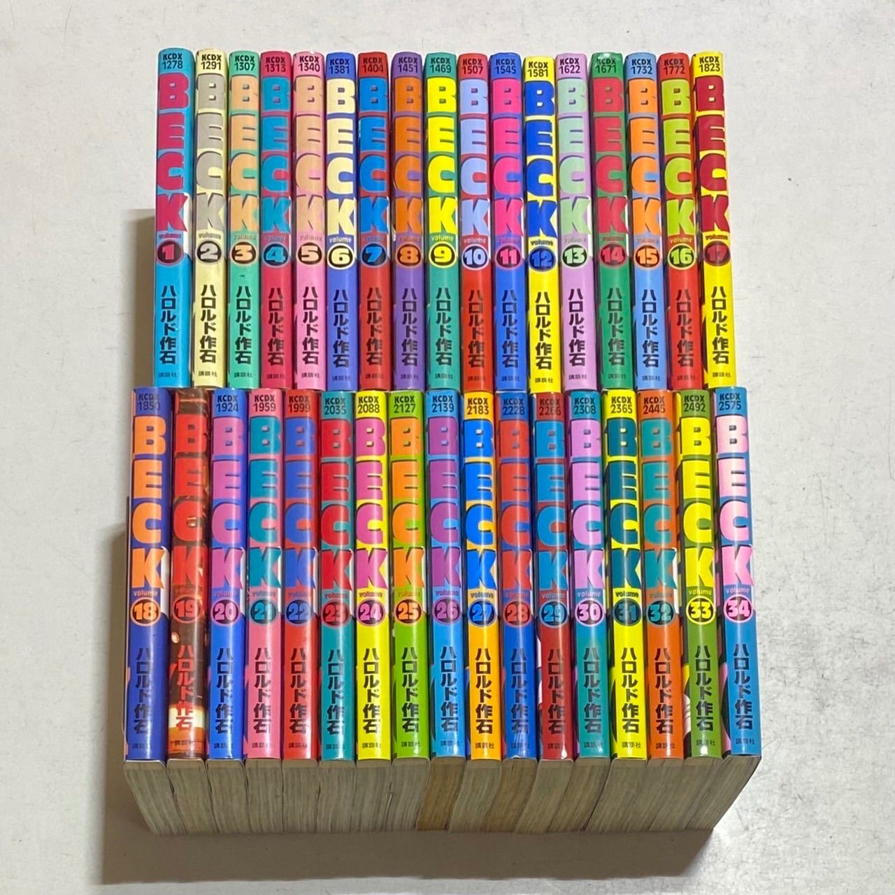 BECK コミック 全34巻完結セット+おまけ付き！ ハロルド作石