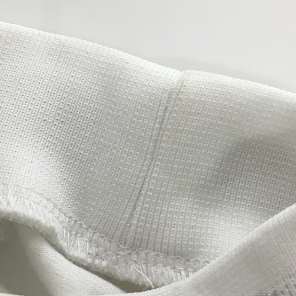 美品】セントアンドリュース 半袖ハイネックシャツ 白×シルバー