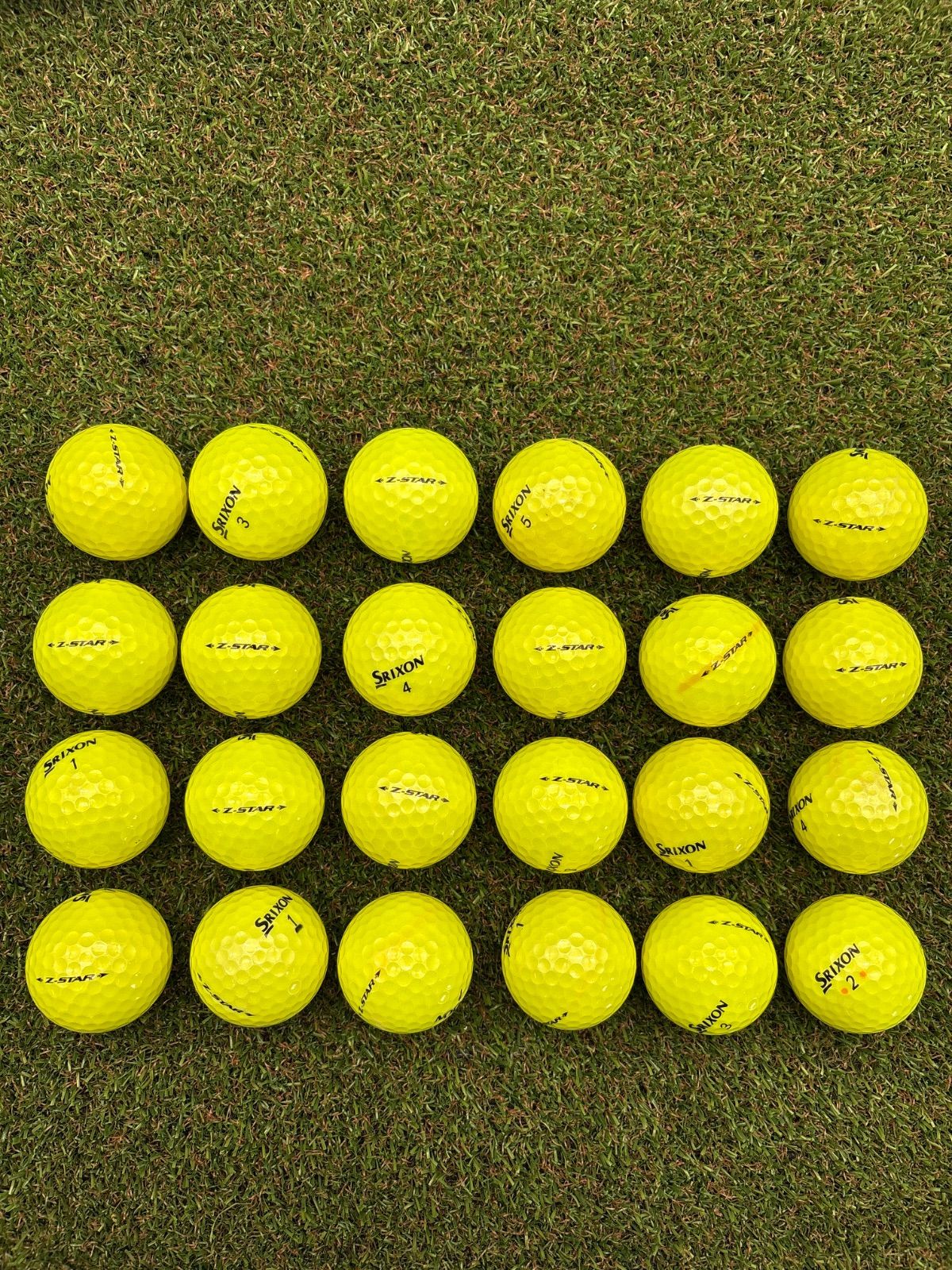 【S19】SRIXON Z-STAR 黄 21年式 ロストボール 24球 A20】 SRIXON Z-STARXV 黄 年式混合 ロストボール 24球 - メルカリ