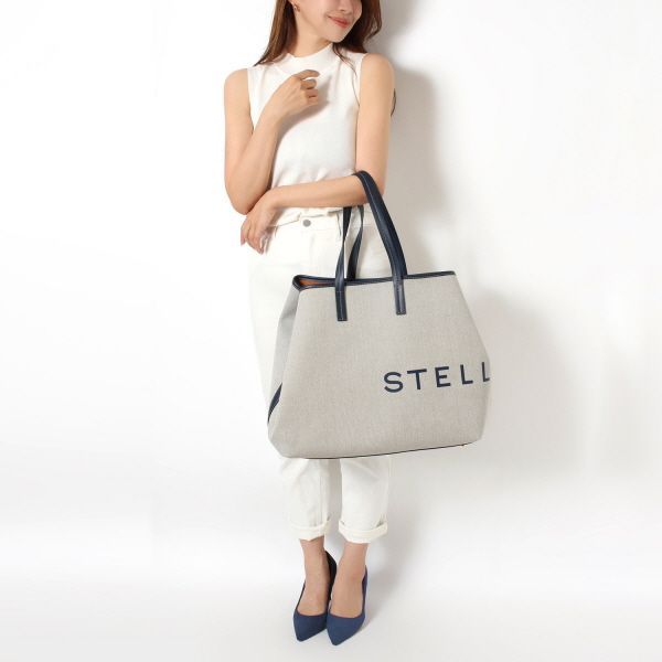 ステラ・マッカートニー Stella McCartney レディース ロゴプリント キャンバストートバッグ【4101 DENIM】  7B0063WP0221 4101/【2024SS】l-bag - メルカリ