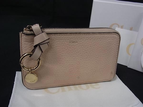 極美品　Chloe クロエ　小銭入れ　コインケース　フラグメントケース　ベージュ 極美品 Chloe クロエ 小銭入れ コインケース フラグメントケース
