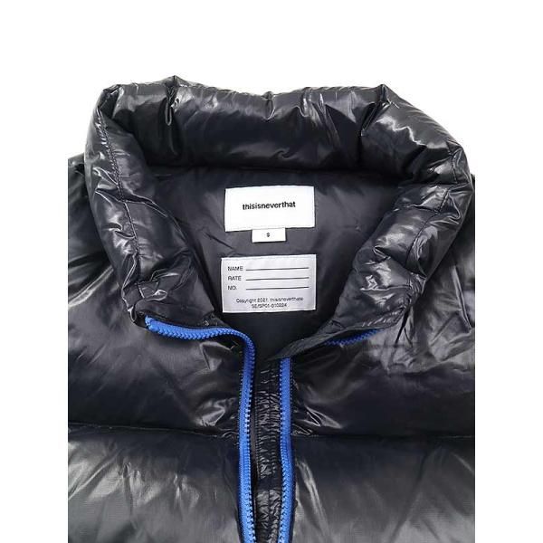 thisisneverthat ブラックダウンベスト ネバザ thisisneverthatディスイズネバーザット21AWPERTEXSPDownVest