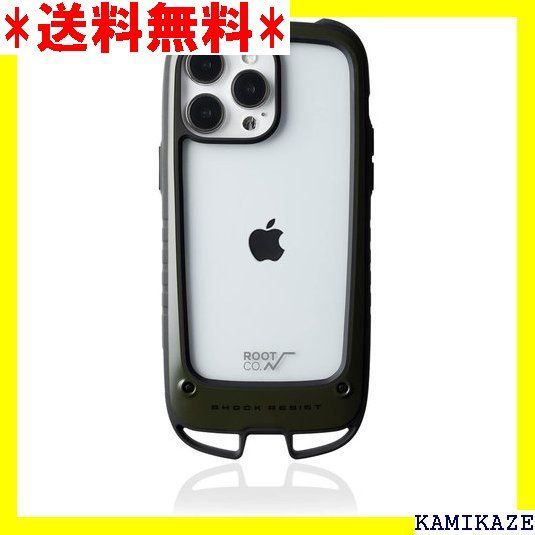 ☆在庫処分 ROOT CO. iPhone14ProMax . カーキ 2358 - iPhoneケース