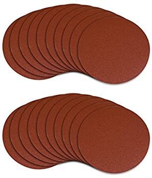 POWERTEC 45506 5-Inch PSA 60 Grit Aluminum Oxide Sanding Disc 20-Pack by POWERTEC